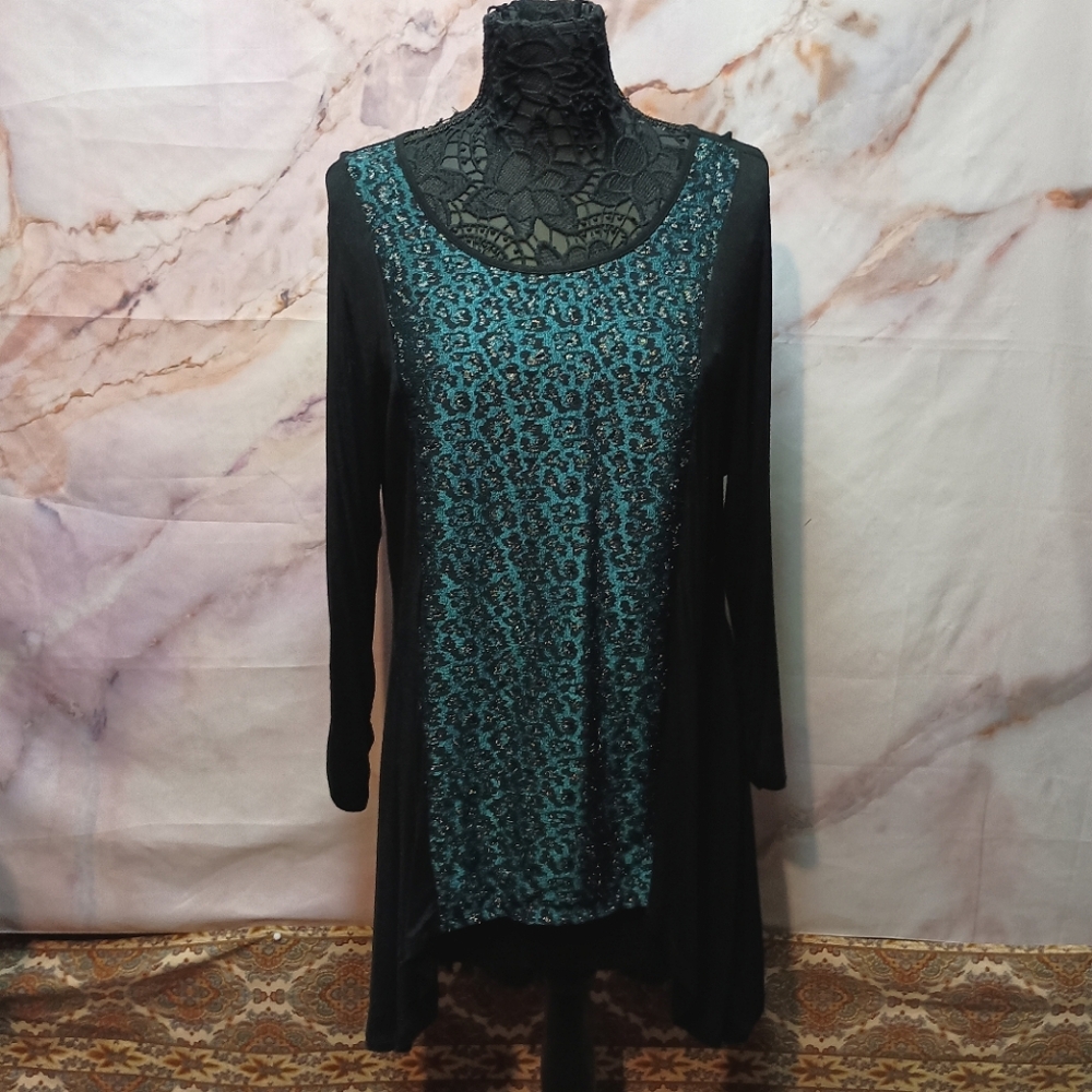 Style & Co.‎ Sparkly Leopard Blouse
